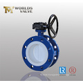 PTFE Seated Double Flanged Butterfly Valve